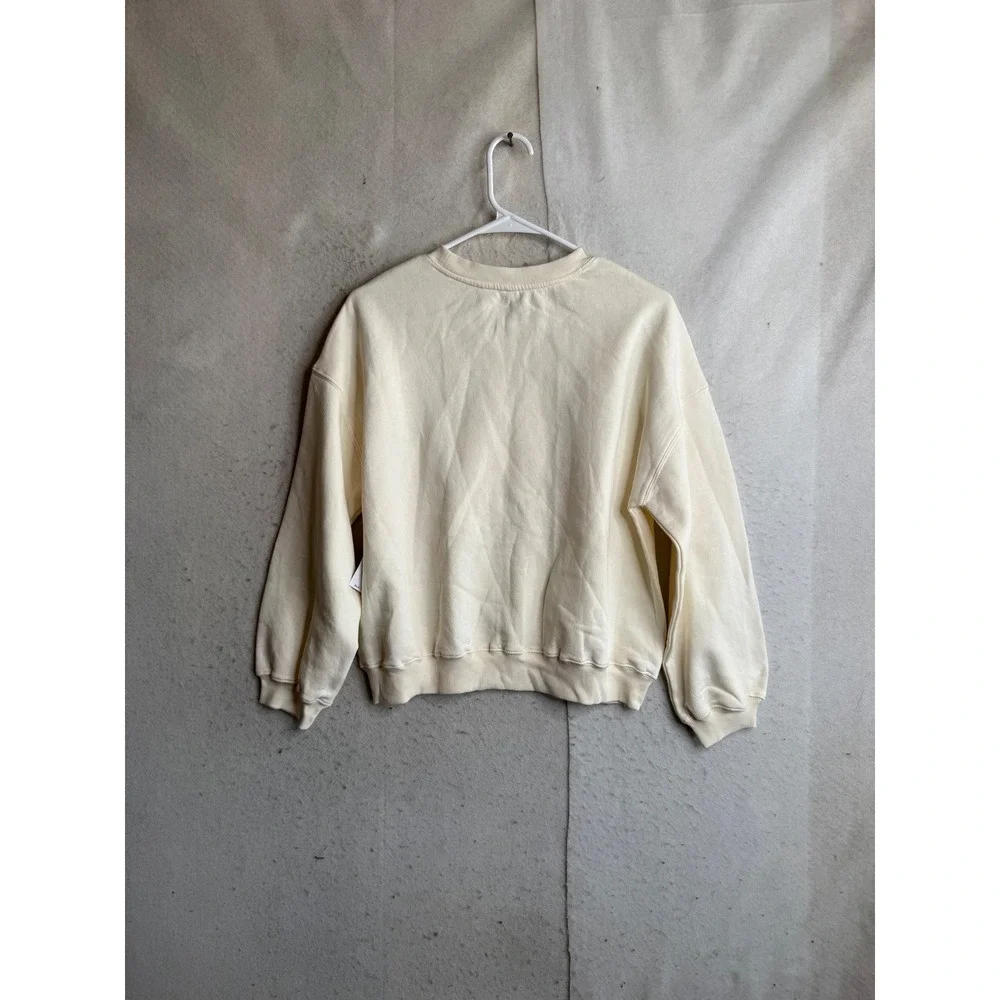 Old Navy Girls Cream Pink Cherry Cake Graphic Crewneck Sweatshirt XL 14-16 NEW